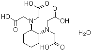 structure of CAS# 125572-95-4, 反式-1,2-环己二胺-N,N,N',N'-四乙酸一水合物