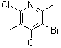 CAS # 1256254-36-0, 3-Bromo-4,6-dichloro-2,5-dimethylpyridine