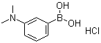 structure of CAS# 1256355-23-3, B-[3-(Dimethylamino)phenyl]boronic acid hydrochloride (1:1)