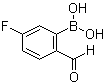 structure of CAS# 1256355-30-2, 5-Fluoro-2-formylphenylboronic acid