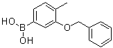 structure of CAS# 1256355-31-3, [4-甲基-3-(苯基甲氧基)苯基]硼酸
