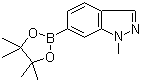 structure of CAS# 1256359-09-7, 1-甲基吲唑-6-硼酸频哪醇酯