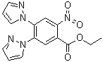 structure of CAS# 1256633-25-6, 2-Nitro-4,5-di-1H-pyrazol-1-ylbenzoic acid ethyl ester