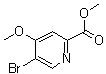 CAS # 1256789-95-3, 5-Bromo-4-methoxy-2-pyridinecarboxylic acid methyl ester