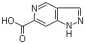 structure of CAS# 1256802-03-5, 1H-Pyrazolo[4,3-c]pyridine-6-carboxylic acid