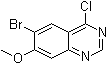 structure of CAS# 1256955-27-7, 6-Bromo-4-chloro-7-methoxyquinazoline
