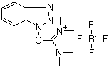 structure of CAS# 125700-67-6, 2-(1H-Benzotriazole-1-yl)-1,1,3,3-tetramethyluronium tetrafluoroborate
