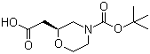 structure of CAS# 1257850-82-0, (2S)-4-叔丁氧羰基-2-吗啉乙酸