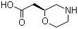 structure of CAS# 1257854-99-1, (2S)-2-吗啉乙酸