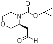 CAS 登录号：1257855-05-2, (3S)-3-(2-氧代乙基)-4-吗啉羧酸叔丁酯