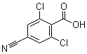 structure of CAS# 1258298-05-3, 2,6-二氯-4-氰基苯甲酸