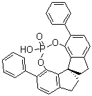 structure of CAS# 1258327-04-6, (11aS)-10,11,12,13-四氢-5-羟基-3,7-二苯基-二茚并[7,1-de:1',7'-fg][1,3,2]二氧磷杂八环-5-氧化物