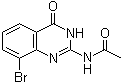 structure of CAS# 1258630-87-3, N-(8-Bromo-4-oxo-3,4-dihydroquinazolin-2-yl)acetamide