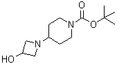 CAS # 1258640-55-9, 4-(3-Hydroxy-1-azetidinyl)-1-piperidinecarboxylic acid 1,1-dimethylethyl ester, tert-Butyl 4-(3-hydroxyazetidin-1-yl)piperidine-1-carboxylate