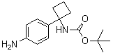 structure of CAS# 1259224-00-4, [1-(4-Amino-phenyl)-cyclobutyl]-carbamic acid tert-butyl ester
