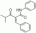 structure of CAS# 125971-57-5, 2-Benzylidene isobutyryl acetanilide