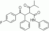 structure of CAS# 125971-96-2, 4-Fluoro-alpha-(2-methyl-1-oxopropyl)-gamma-oxo-N,beta-diphenylbenzene butaneamide