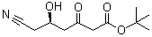 structure of CAS# 125988-01-4, (R)-tert-Butyl 6-cyano-5-hydroxy-3-oxohexanoate
