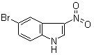 structure of CAS# 1260655-97-7, 5-溴-3-硝基-1H-吲哚