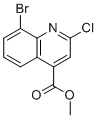 structure of CAS# 1260807-86-0, 甲基8-溴-2-氯喹啉-4-羧酸酯