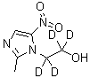 structure of CAS# 1261392-47-5, Metronidazole-d<sub>4</sub>