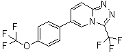 structure of CAS# 1262618-39-2, 6-[4-(Trifluoromethoxy)phenyl]-3-(trifluoromethyl)[1,2,4]triazolo[4,3-a]pyridine