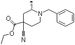CAS # 1263274-26-5, (2S)-4-Cyano-2-methyl-1-(phenylmethyl)-4-piperidinecarboxylic acid ethyl ester