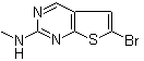 structure of CAS# 1263279-43-1, 6-溴-N-甲基噻吩并[2,3-d]嘧啶-2-胺