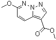 structure of CAS# 1263279-79-3, 6-Methoxypyrazolo[1,5-b]pyridazine-3-carboxylic acid methyl ester
