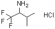 structure of CAS# 1263282-44-5, 1,1,1-三氟-3-甲基丁烷-2-胺盐酸盐