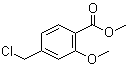 structure of CAS# 1263285-16-0, 4-(氯甲基)-2-甲氧基苯甲酸甲酯