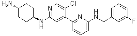 CAS # 1263369-28-3, N2'-(trans-4-Aminocyclohexyl)-5'-chloro-N6-[(3-fluorophenyl)methyl]-[2,4'-bipyridine]-2',6-diamine, CDK9 inhibitor 2
