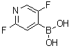 structure of CAS# 1263375-23-0, (2,5-二氟吡啶-4-基]硼酸