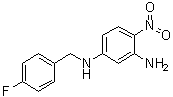 structure of CAS# 1263404-74-5, N1-[(4-氟苯基)甲基]-4-硝基-1,3-苯二胺