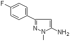 structure of CAS# 126417-81-0, 3-(4-氟苯基)-1-甲基-1H-吡唑-5-胺