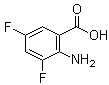 structure of CAS# 126674-78-0, 2-Amino-3,5-difluorobenzoic acid
