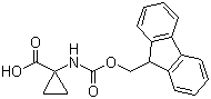 structure of CAS# 126705-22-4, 1-(N-芴甲氧羰基氨基)环丙烷甲酸