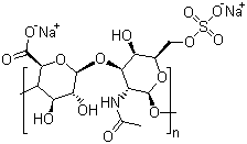structure of CAS# 12678-07-8, Chondroitin 6-sulfate sodium salt