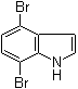 structure of CAS# 126811-31-2, 4,7-二溴吲哚