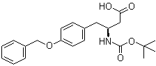 structure of CAS# 126825-16-9, (3S)-4-[4-(苄氧基)苯基]-3-(叔丁氧羰基氨基)丁酸