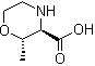 structure of CAS# 1268475-20-2, (2S,3R)-2-甲基-3-吗啉羧酸
