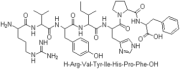 structure of CAS# 12687-51-3, 血管紧缩素 III