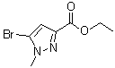 structure of CAS# 1269293-48-2, Ethyl 5-bromo-1-methyl-1H-pyrazole-3-carboxylate