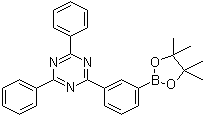 CAS # 1269508-31-7, 2,4-Diphenyl-6-[3-(4,4,5,5-tetramethyl-1,3,2-dioxaborolan-2-yl)phenyl]-1,3,5-triazine
