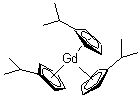 structure of CAS# 126970-21-6, 三(异丙基环戊二烯基)钆
