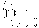 structure of CAS# 1270138-40-3, [2-[(3-甲基丁基)氨基]-3-吡啶基][4-(苯基甲基)-1-哌嗪基]甲酮