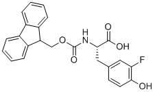 structure of CAS# 1270290-56-6, N-芴甲氧羰基-3-氟-L-酪氨酸