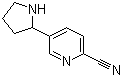 CAS 登录号：1270543-04-8, 5-(2-吡咯烷基)吡啶-2-甲腈
