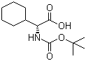 CAS 登录号：127095-92-5, (R)-2-叔丁氧羰基氨基-3-环己基丙酸