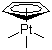 Cyclopentadienyltrimethylplatinum molecular structure (CAS 1271-07-4)